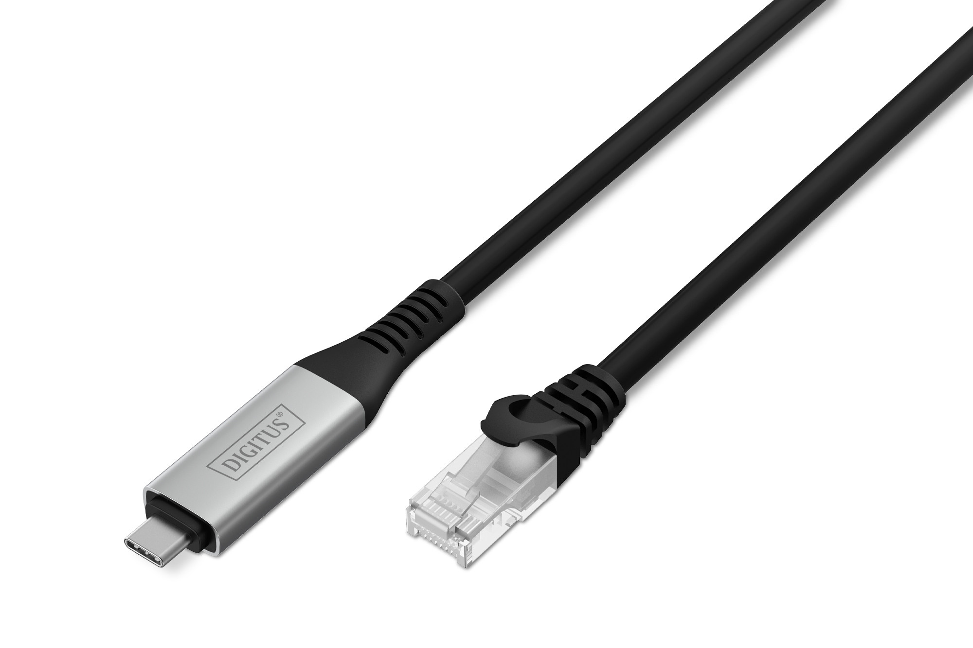 BildeDIGITUS USB-C - RJ45 Ethernet cable, 1Gbit/s, 15m