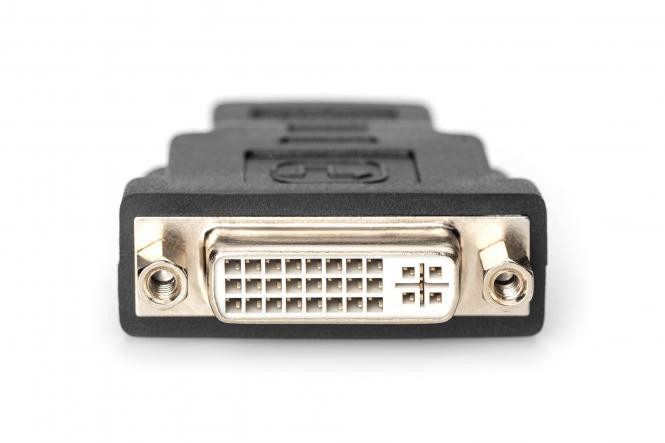 BildeDIGITUS HDMI Adapter, Type A-DVI-I(24+5) M/F, Full HD