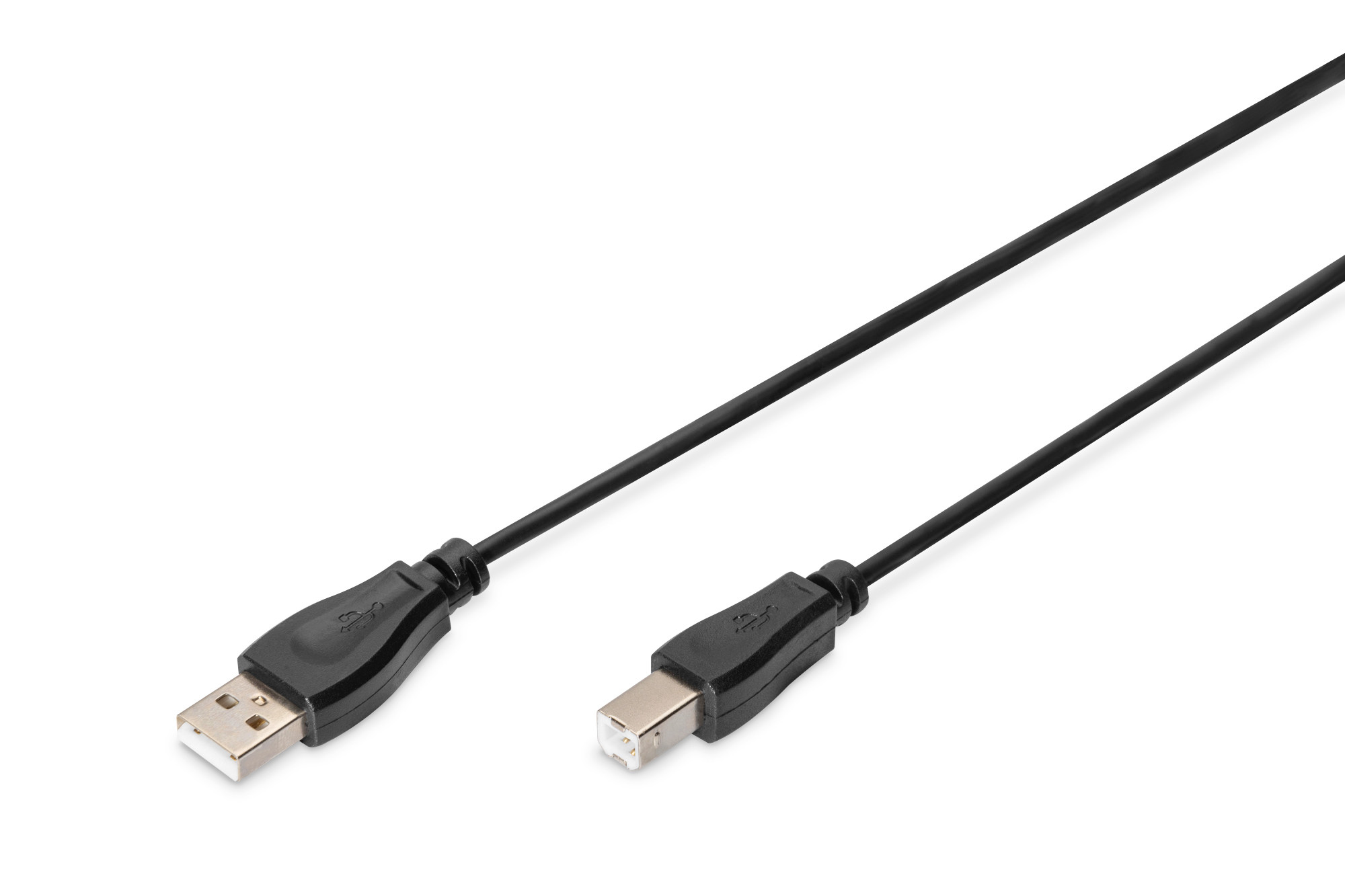 DIGITUS USB-A to USB-B cable 1 m USB 2.0, Black