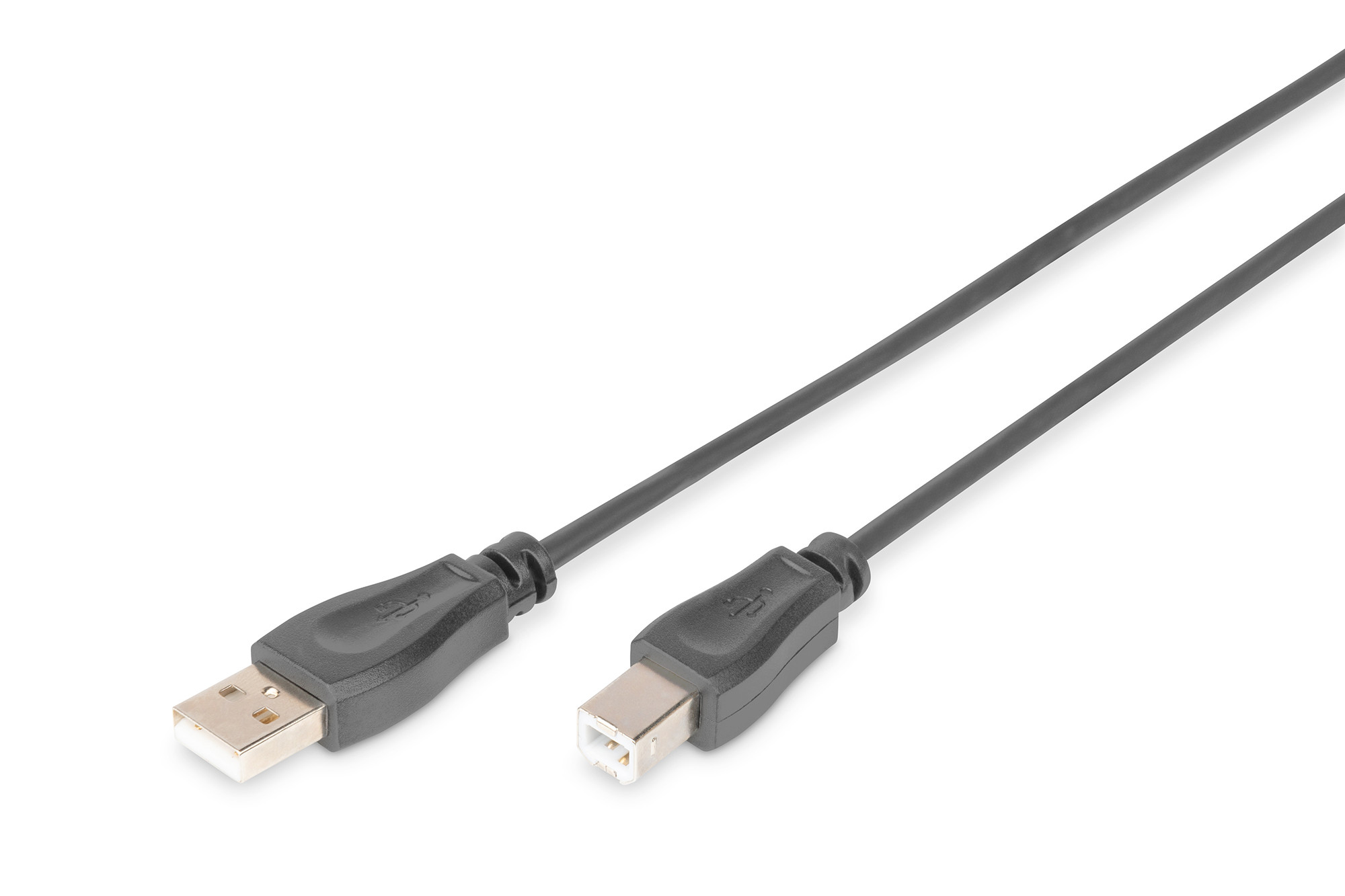 DIGITUS USB-A to USB-B cable 1.8 m USB 2.0, Black