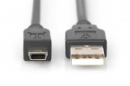 DIGITUS USB-A to Mini-B cable 1 m USB 2....