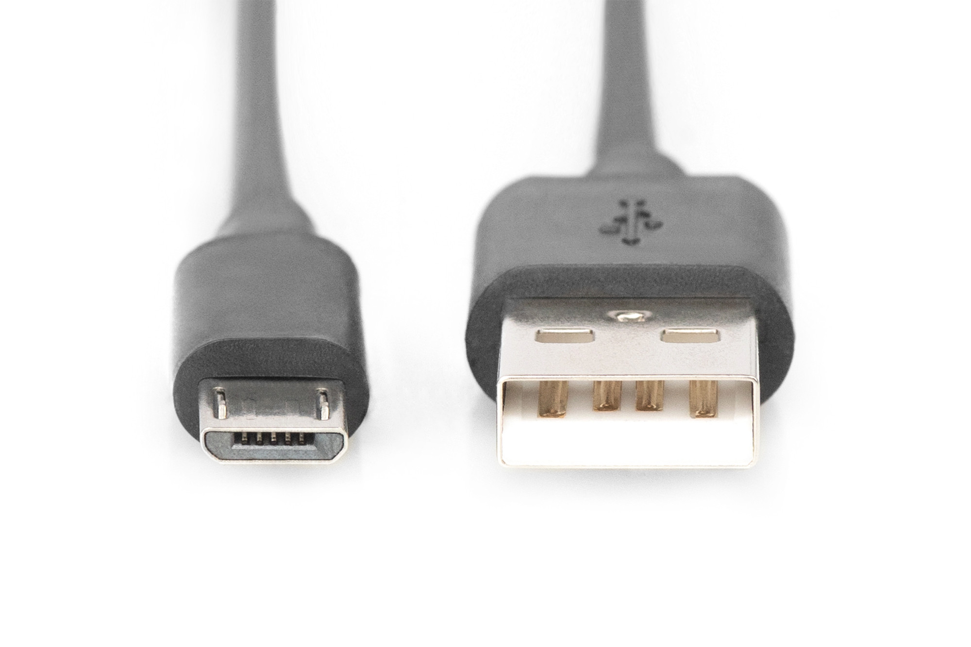 DIGITUS USB-A to Micro-B cable 3 m USB 2.0, Black