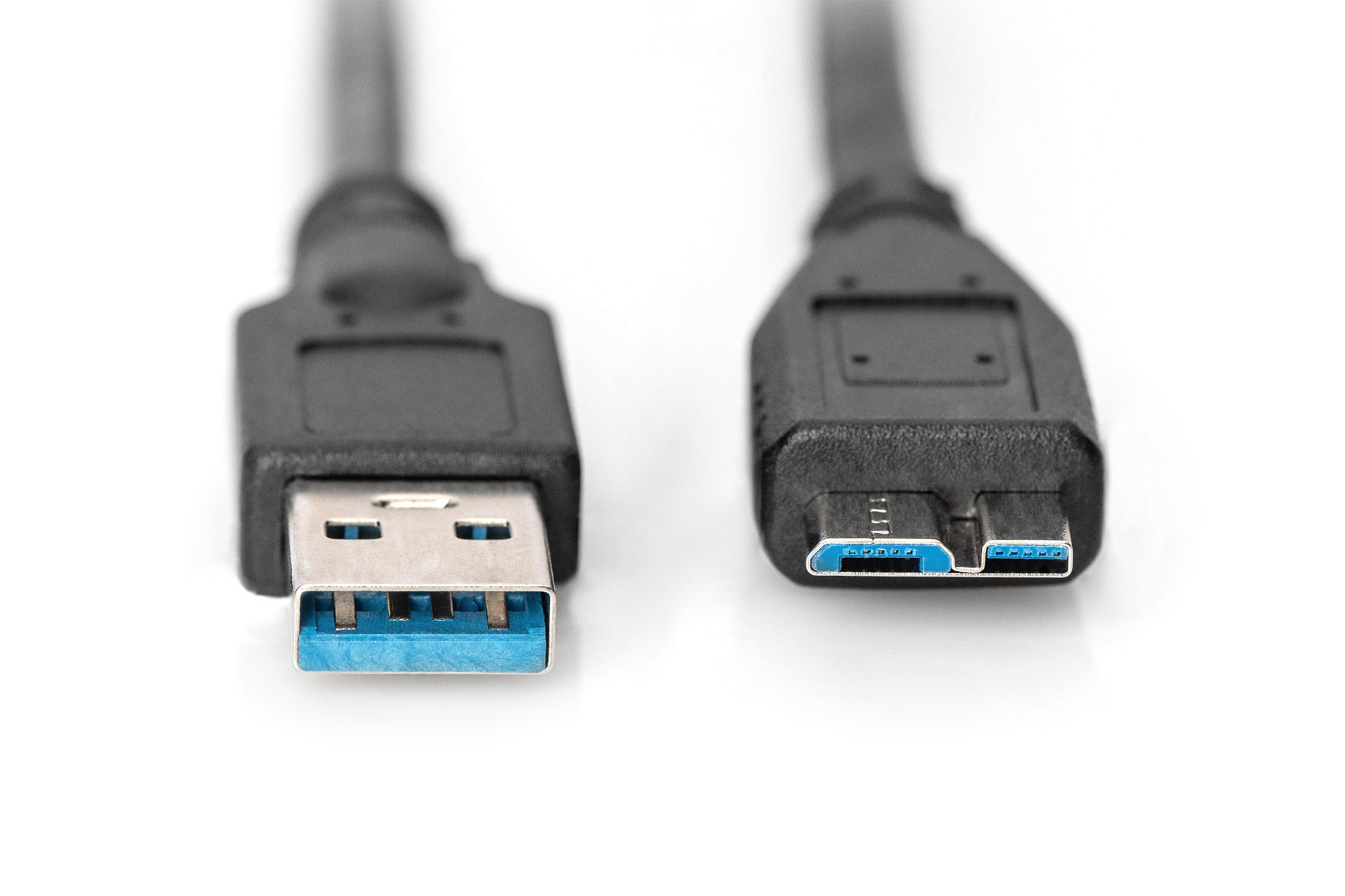 DIGITUS USB-A to Micro-B cable 1 m USB 3.0, Black
