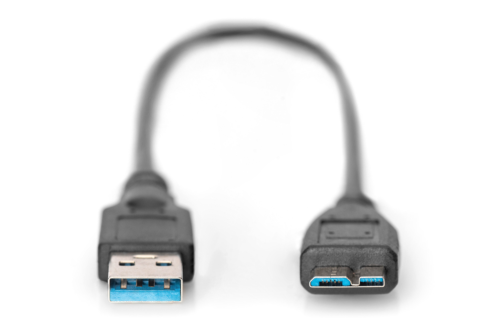 DIGITUS USB-A to Micro-B cable 0.25 m USB 3.0, Black
