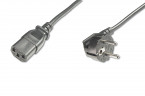 DIGITUS power cord CEE 7/7 to C13 angled...
