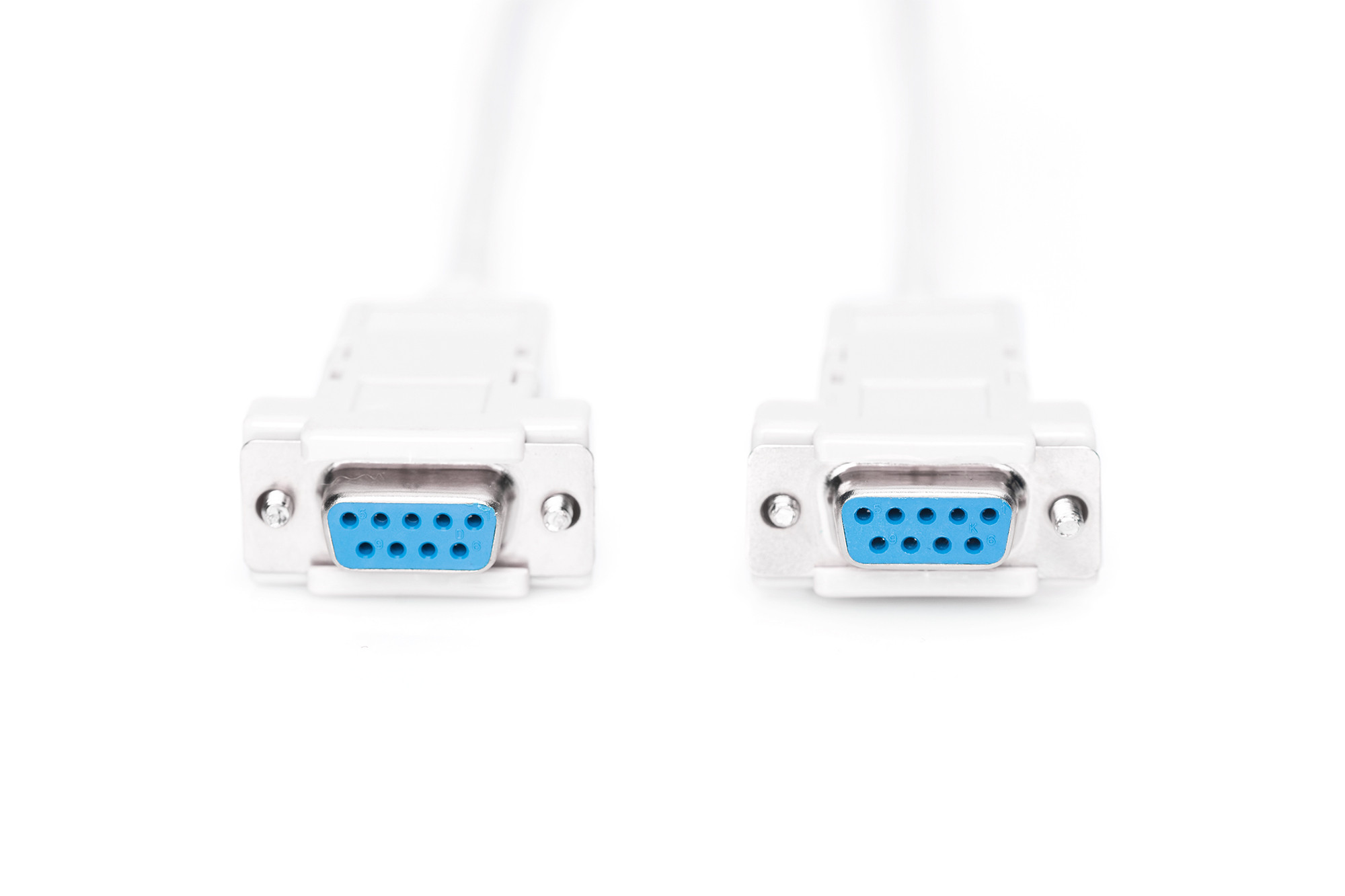 BildeDIGITUS Zero-modem cable DB9 F/F 3 m, White