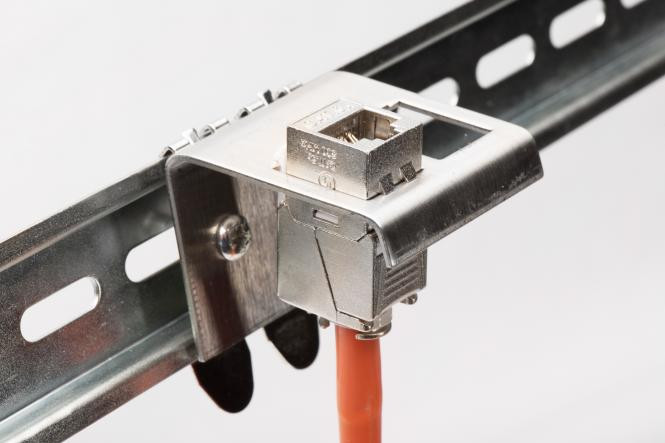 DIGITUS DIN-Rail adapter for 1x Keystone Module