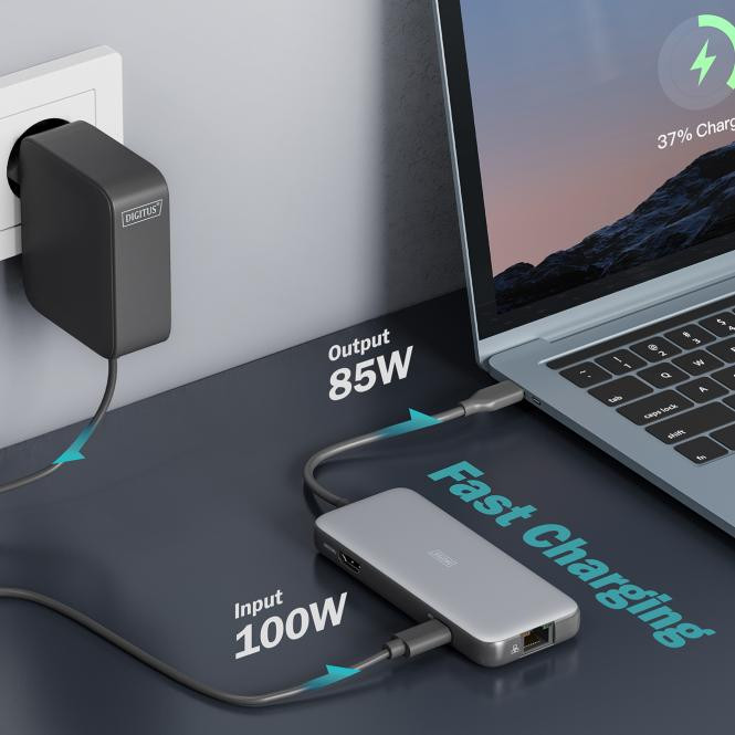 DIGITUS USB-C Docking Station, 1x HDMI 3x USB 3.2 Gen 2