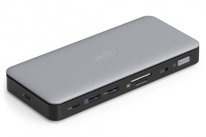 BildeDIGITUS USB-C Docking Station, 2x HDMI, 1x DP 2x USB-A