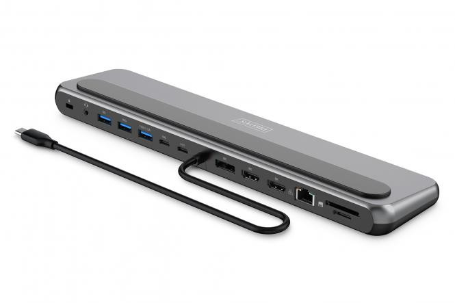DIGITUS USB-C 8K docking station, 12-port