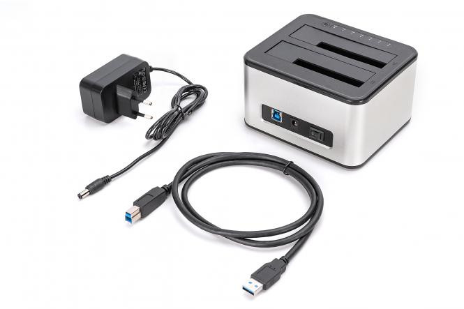 DIGITUS USB 3.0 dual SATA HDD docking station 2.5''/ 3.5