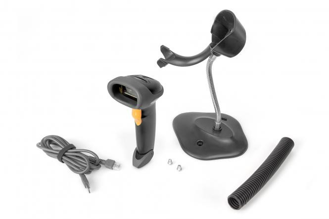 DIGITUS 1D Barcode Scanner, 2m USB-RJ45 Cable