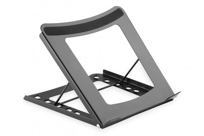BildeDIGITUS Foldable Steel Laptop/Tablet Stand w/ 5 Adj. pos.