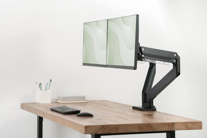 DIGITUS Dual monitor mount, 2x 35'', 2x 15 kg
