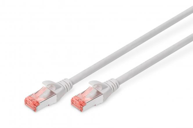 BildeDIGITUS CAT 6 S-FTP patch cord, Cu, LSZH AWG 27/7, 1m, grey