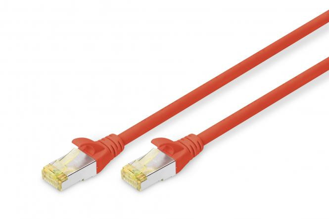BildeDIGITUS CAT 6A S-FTP patch cord, Cu, LSZH, 1 m, red