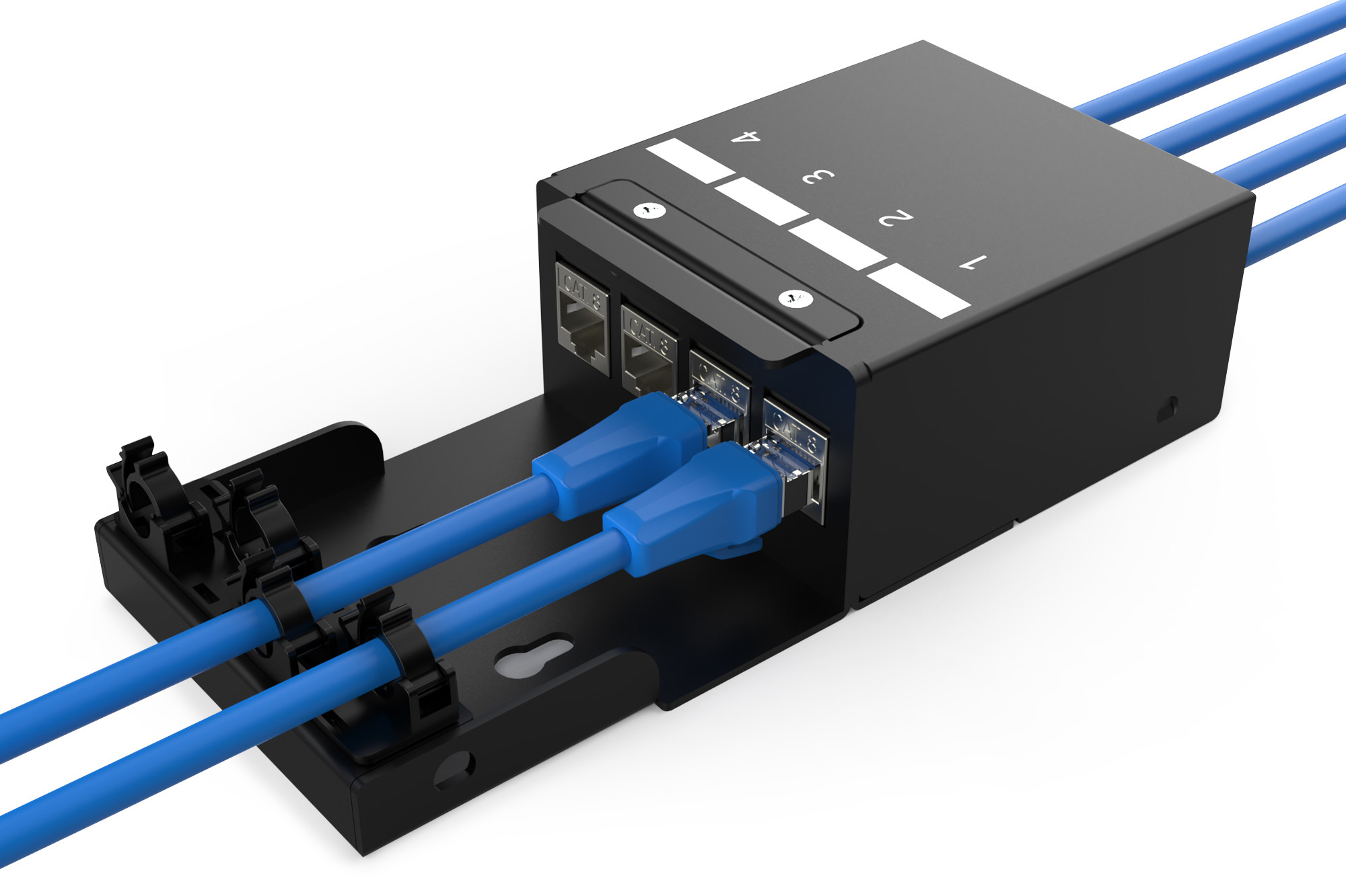 BildeDIGITUS 4-port Keystone modules with icm