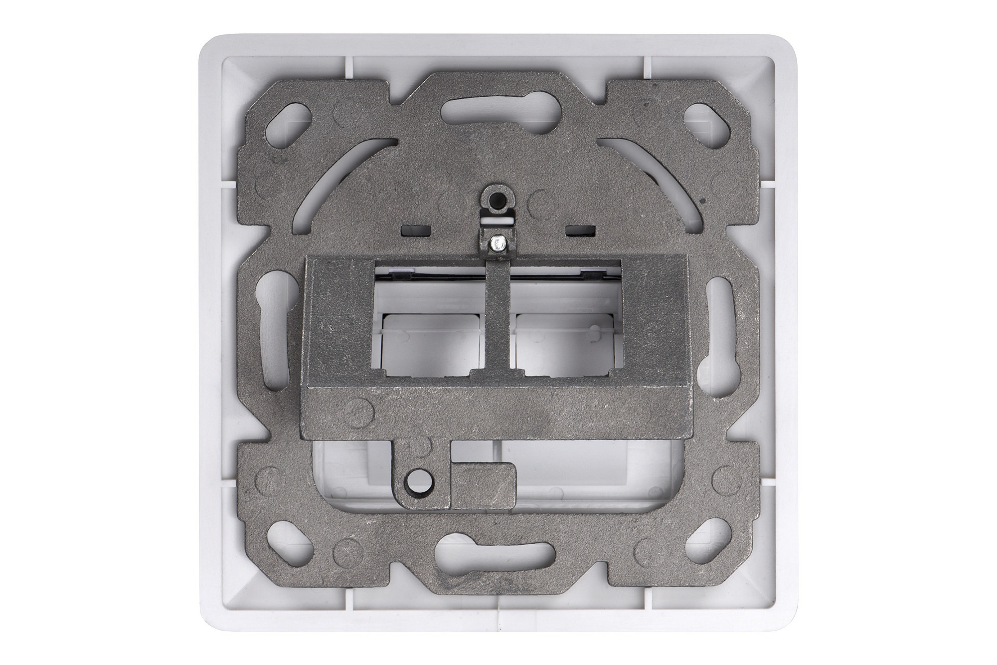 DIGITUS Faceplate 2x RJ45 dust cover white