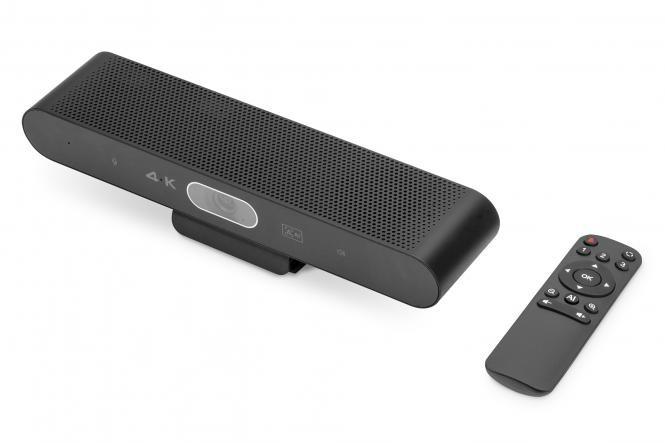 BildeDIGITUS 4K All-in-One Video Bar ePTZ, AI, 2x mic/1x speaker