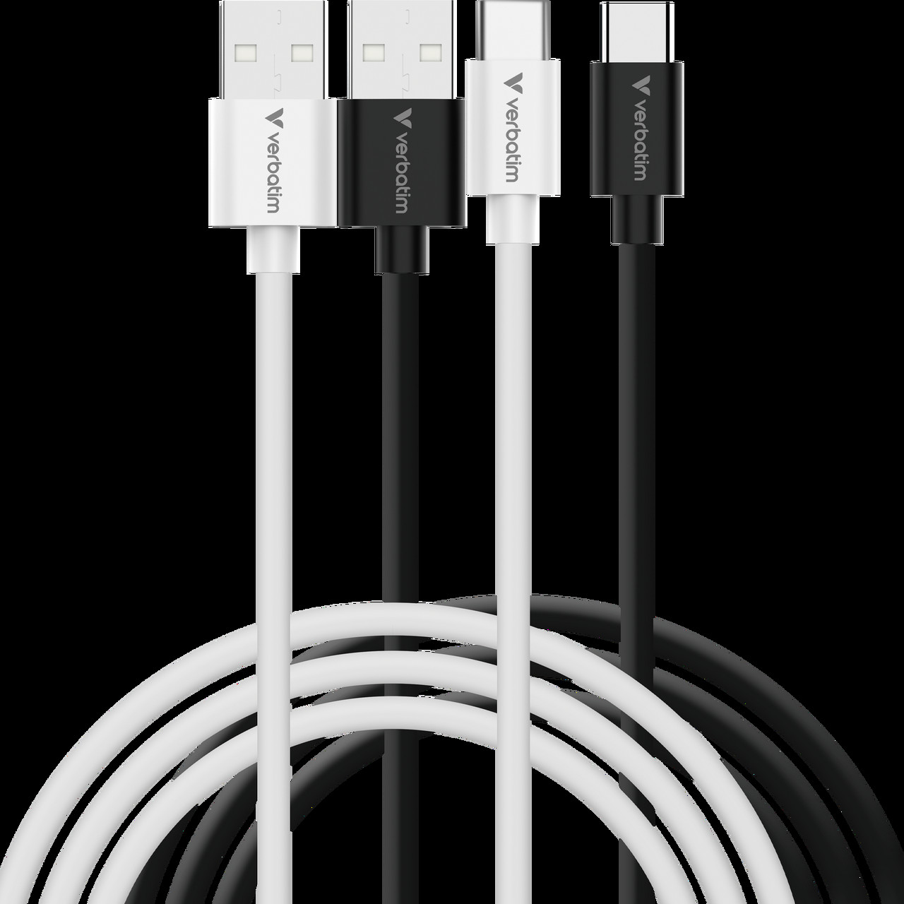 BildeVerbatim Essentials USB-A to USB-C Cables 18W 1m 2-pack