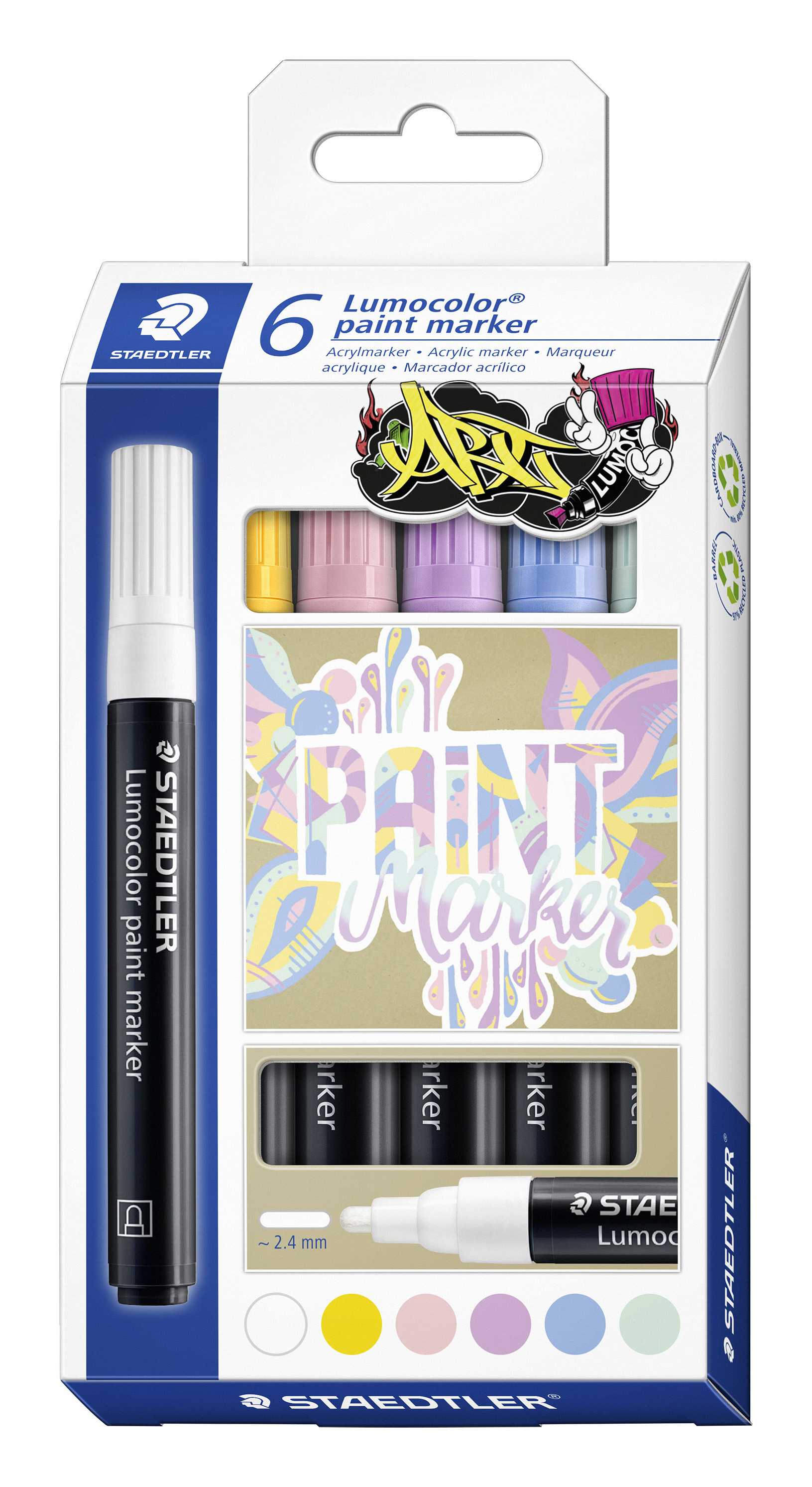 BildeSTAEDTLER Lumocolor Paintmarker 2,4mm ass (6)
