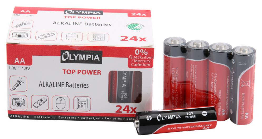 BildeBatteri Olympia Alkaline Aa (24 stk)