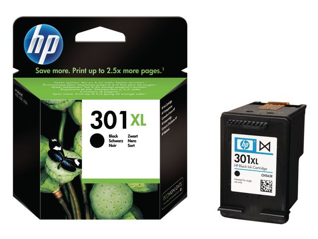 HP 301XL BK (svart) blekkpatron 8 ml