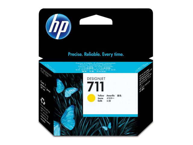 HP Ink CZ132A 711 Yellow 29ml