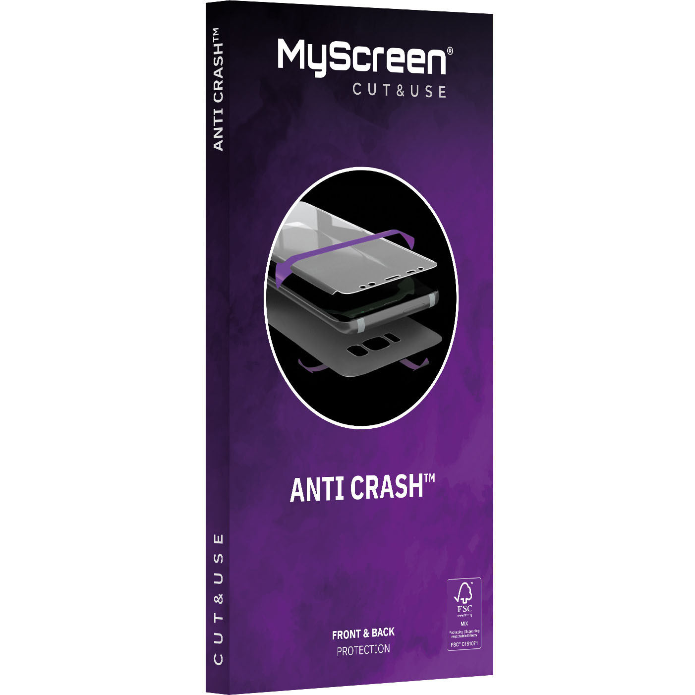 MYSCREEN NEW antiCRASCH Protective Film 6,5" Dry inst