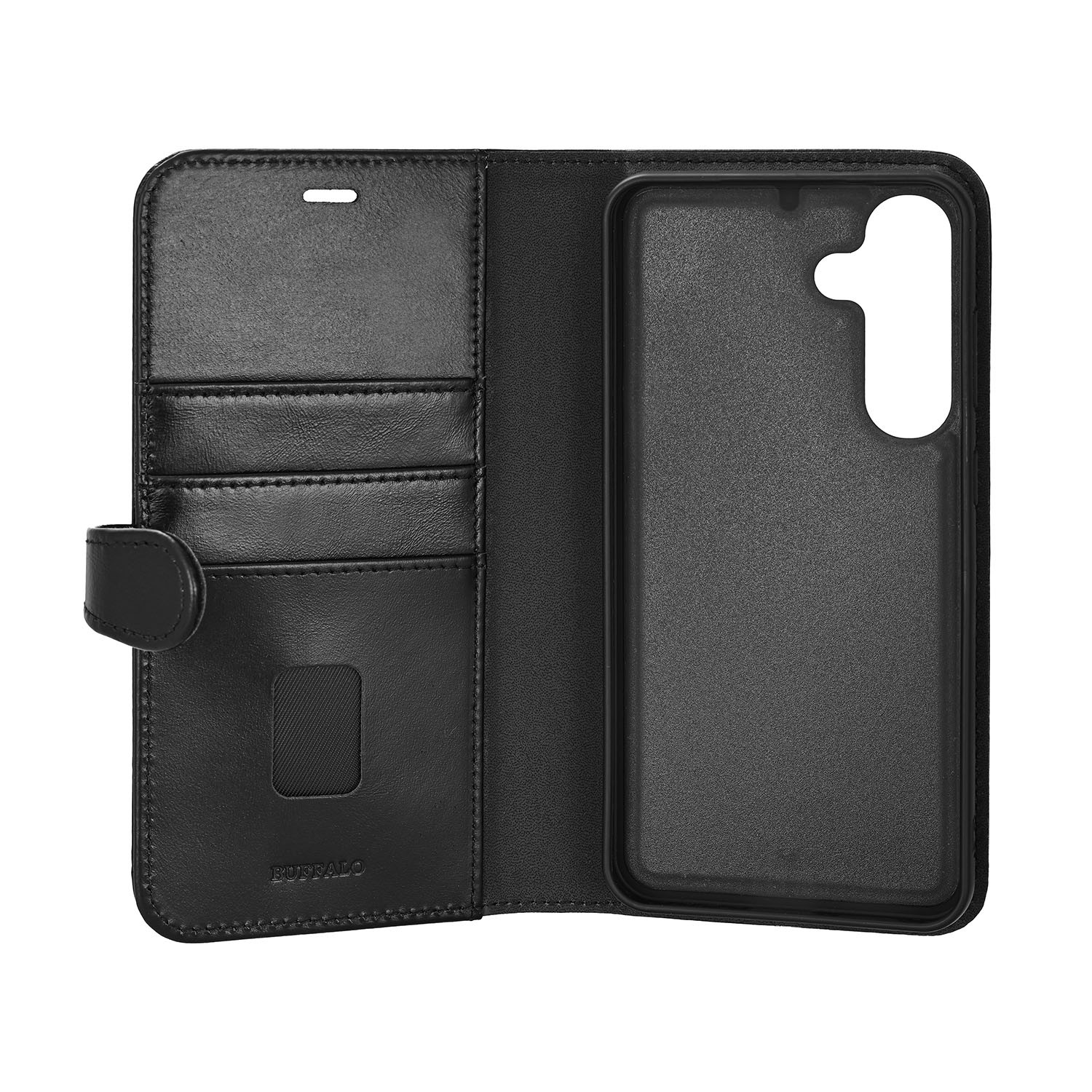BUFFALO 2in1 Wallet Leather 3 card Samsung S25+ 5G Black