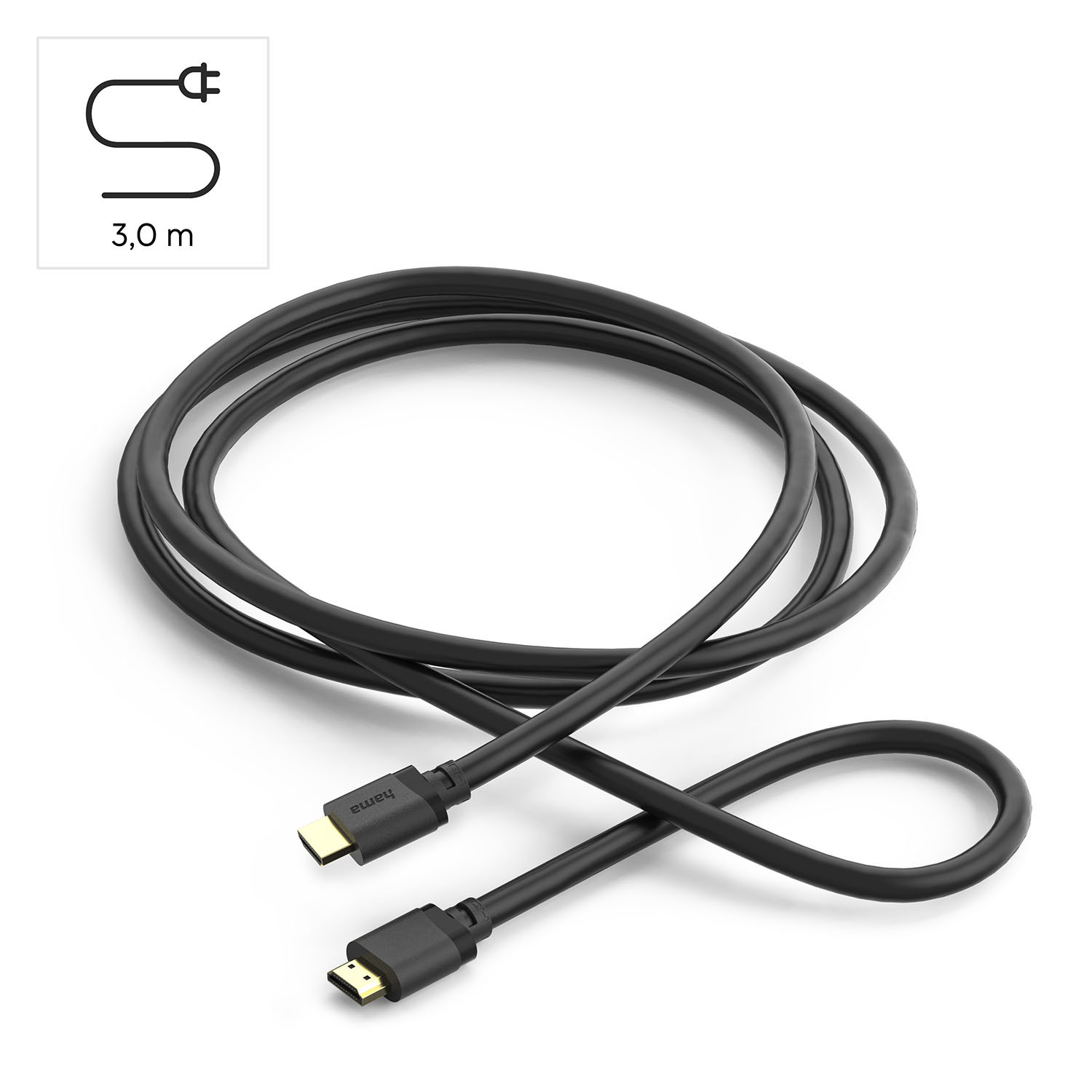 HAMA Cable HDMI Ultra High Speed 8K 48Gbit/s 3.0m Gold