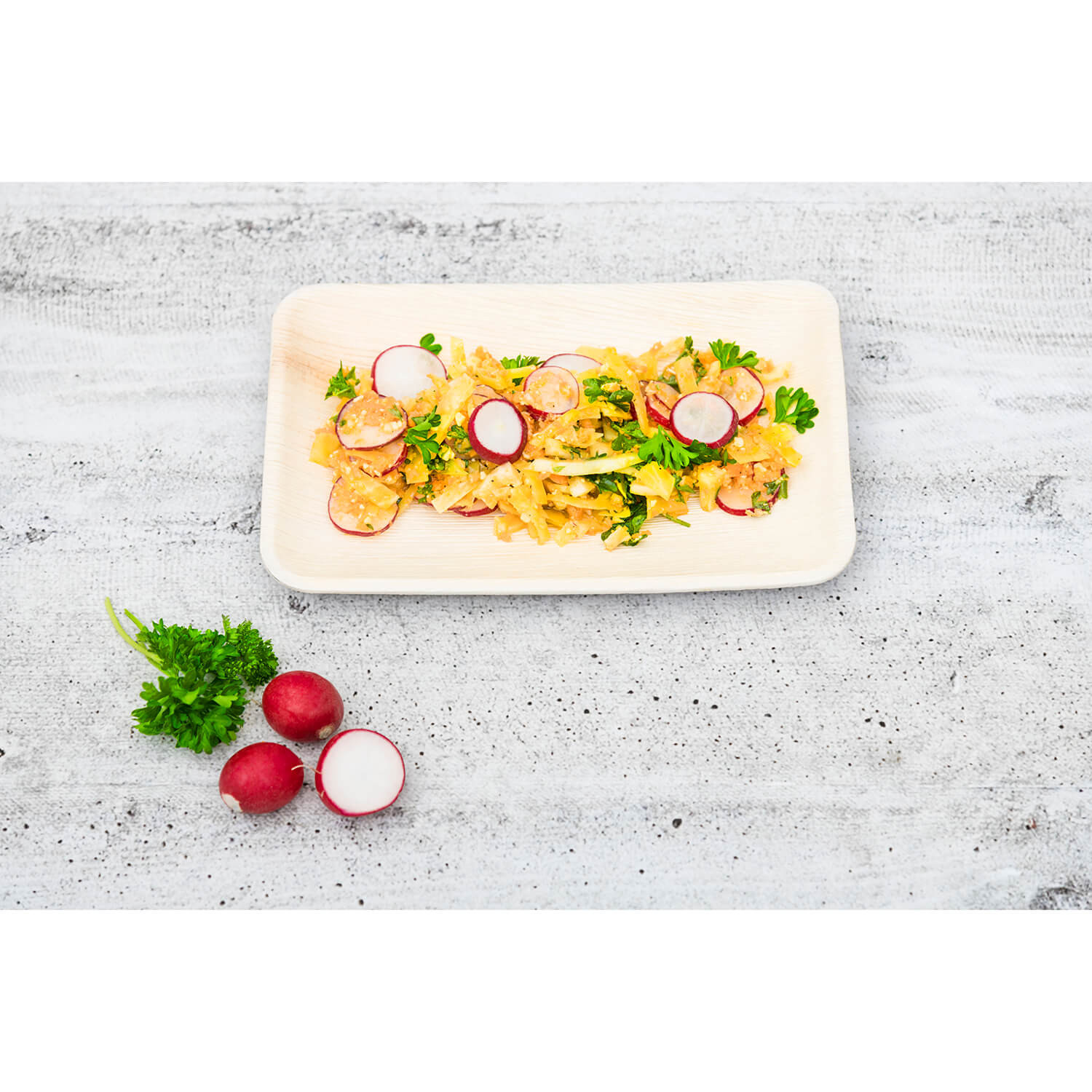 MAKU Palm Leaf Plate 16x24 cm 10pcs