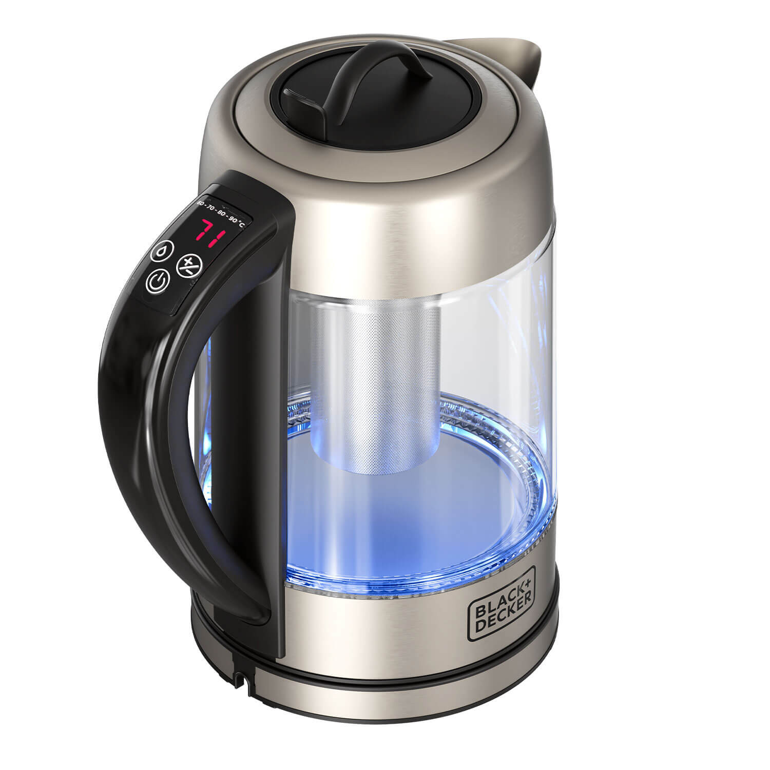BLACK+DECKER Kettle Glass Tea Filter 1,7L