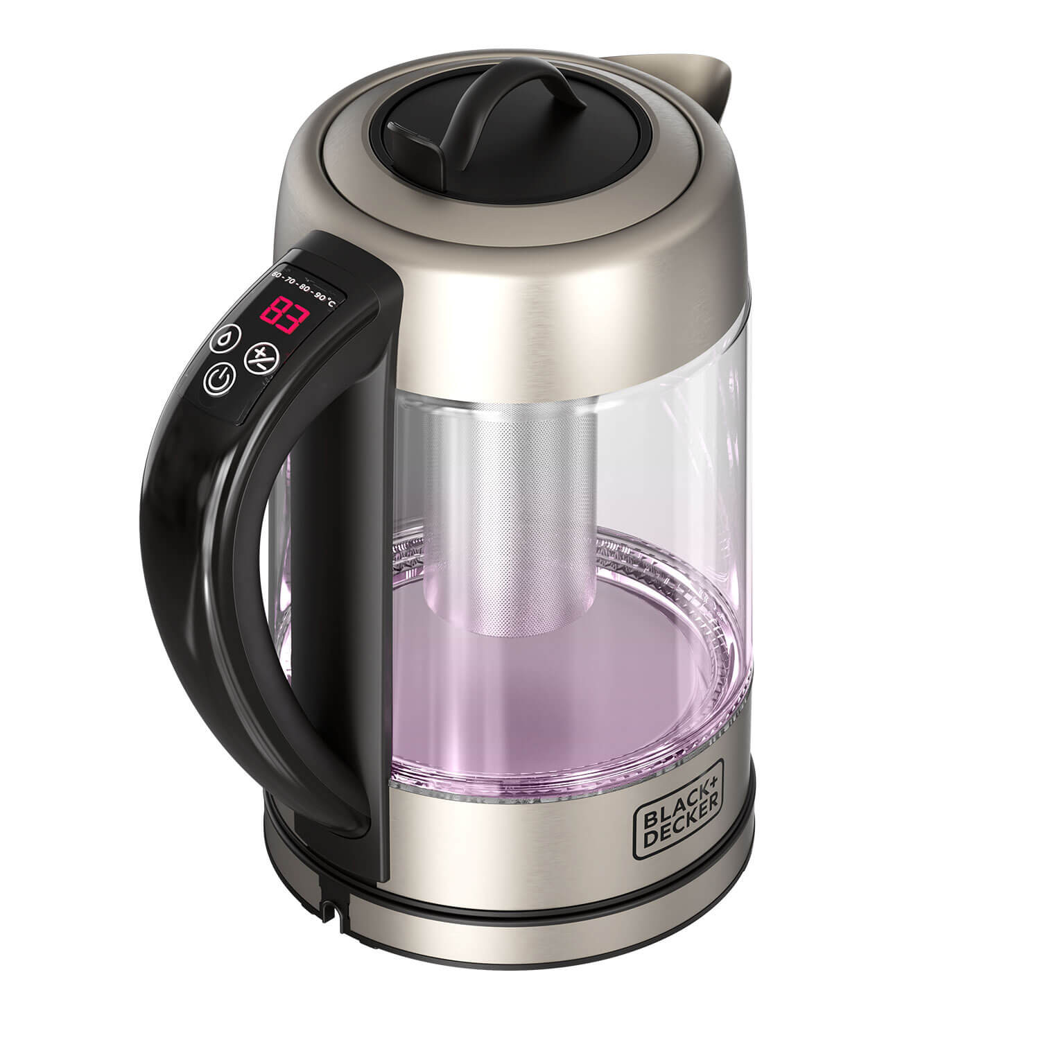 BLACK+DECKER Kettle Glass Tea Filter 1,7L