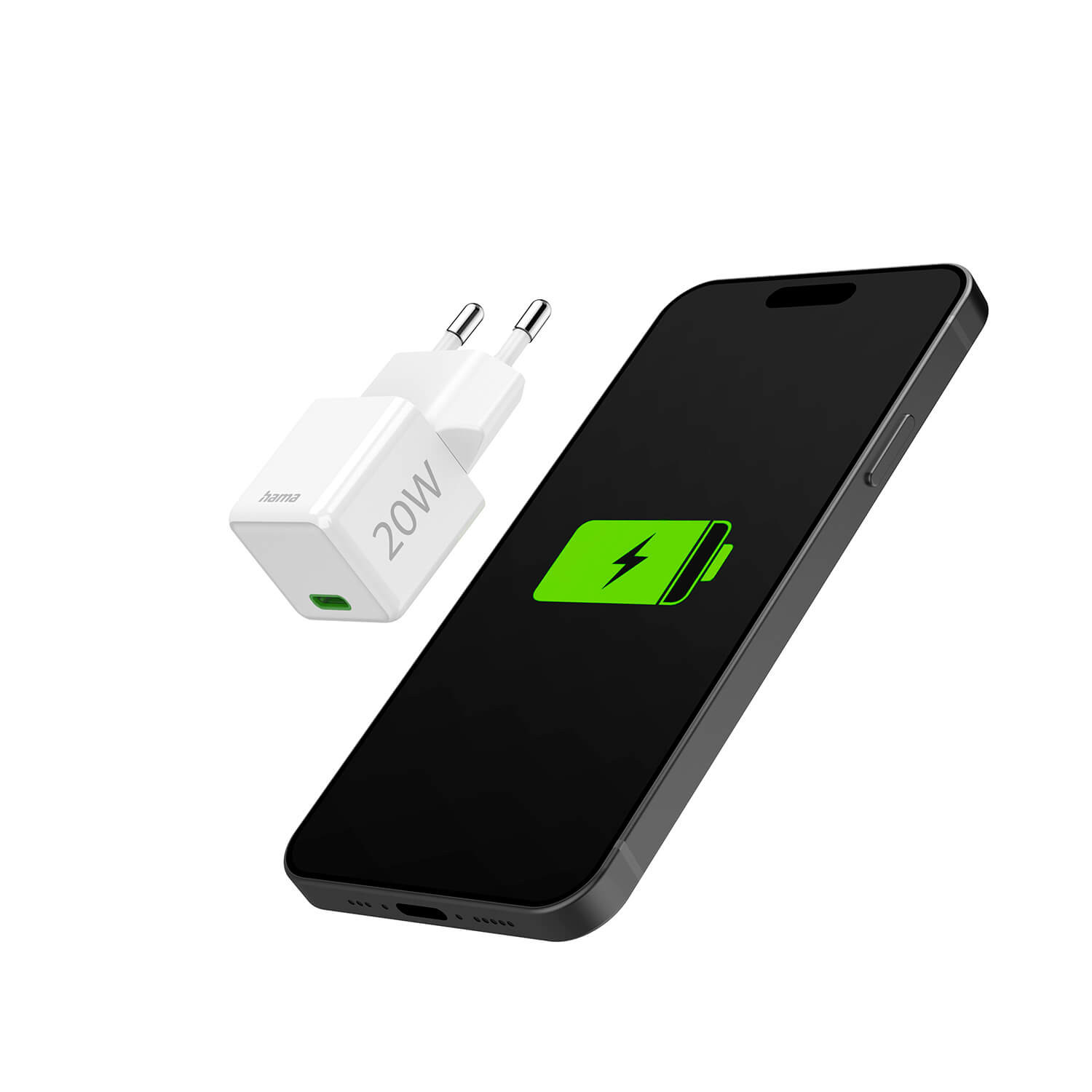 HAMA Fast Charger USB-C PD 20W White