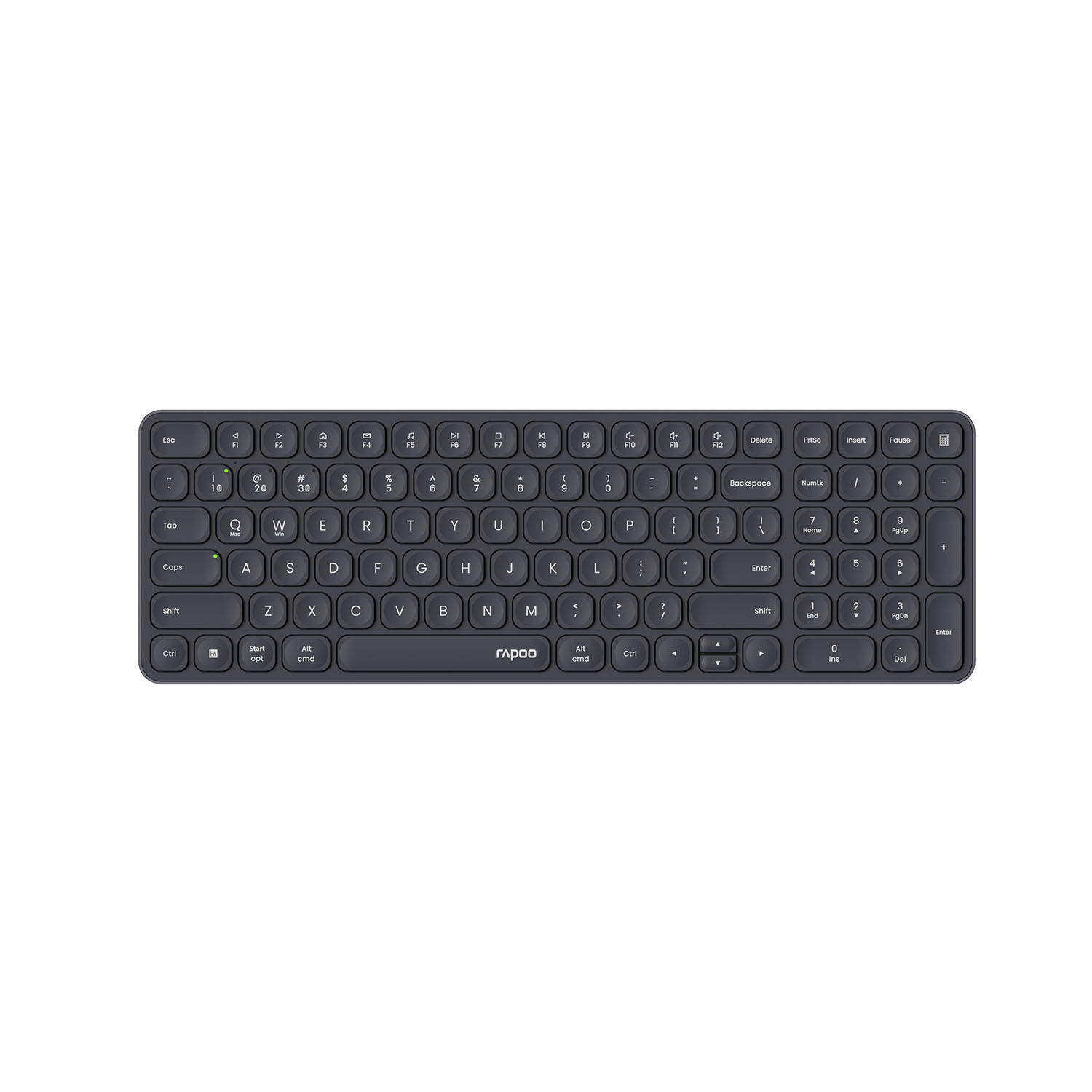 BildeRAPOO Keyboard E9310M Wireless Multi-Mode Dark Grey
