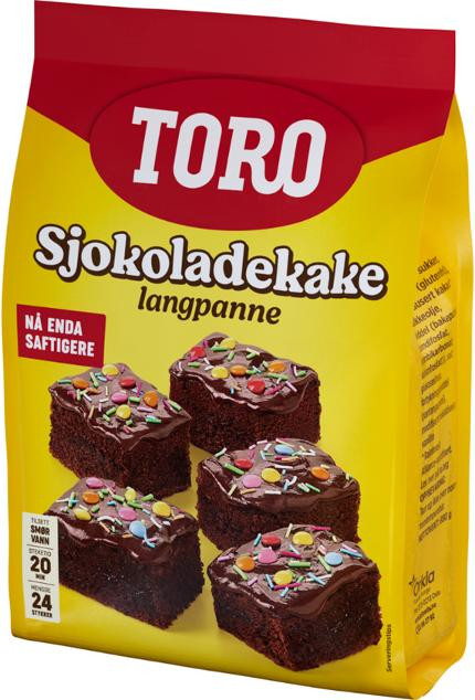 BildeBakemiks Toro Sjokoladekake Langpanne (4 poser)