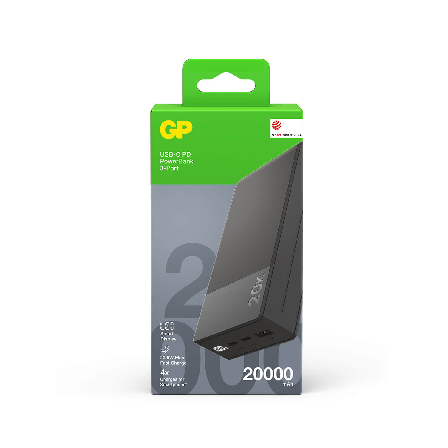 GP Powerbank M2+ 20000mAh Grey