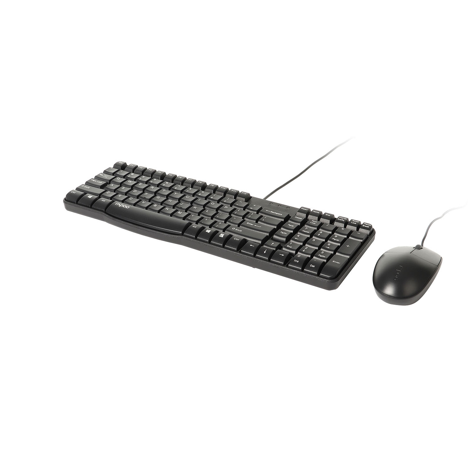 RAPOO Keyboard/Mice Set NX1820 Wired USB Black