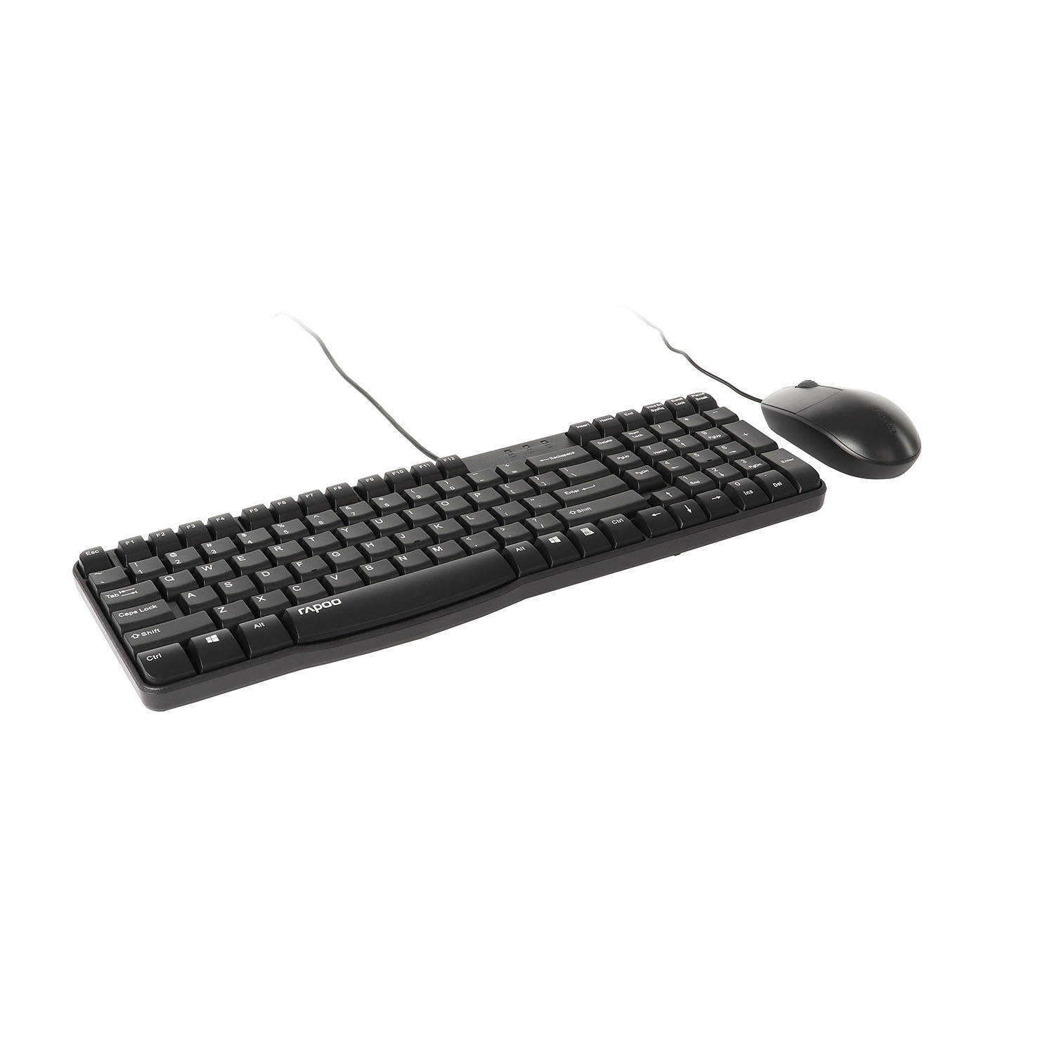 RAPOO Keyboard/Mice Set NX1820 Wired USB Black