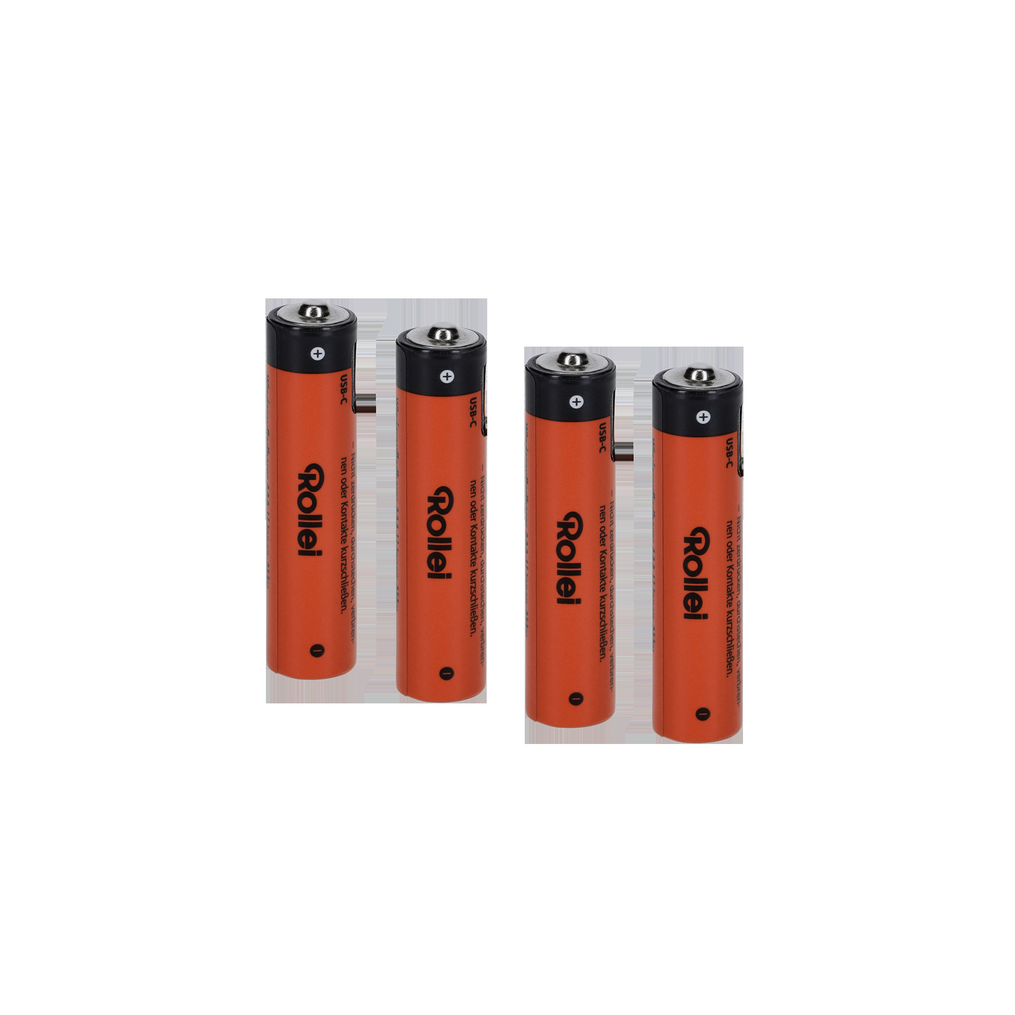 BildeROLLEI AAA Li-Ion Batteries with USB-C (4-Pack)