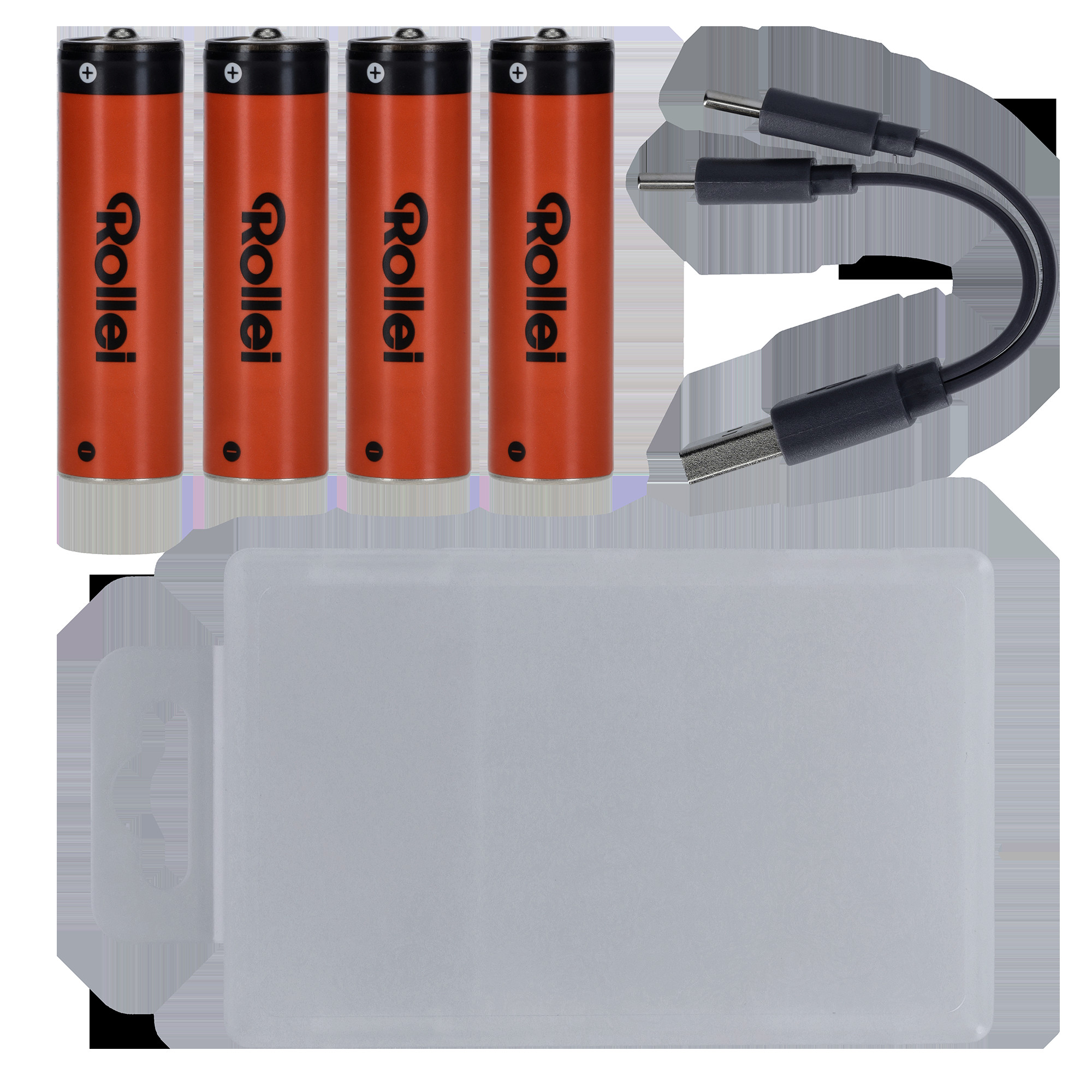 ROLLEI AAA Li-Ion Batteries with USB-C (4-Pack)