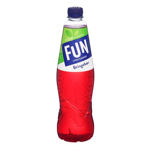 BildeSaft Fun Light Bringebær U/Sukker 0,8L (6 stk)