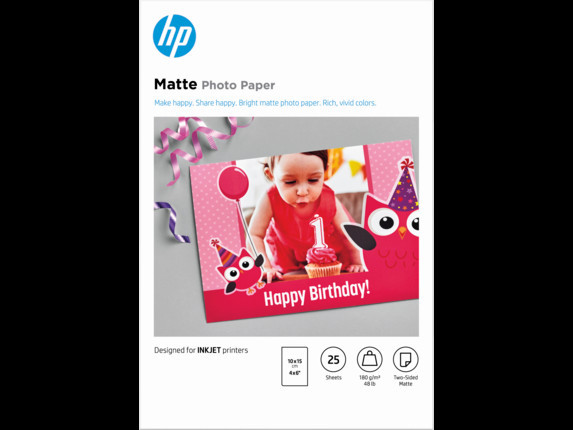 Bilde10x15 Photo paper mat 180g, 25 sheets