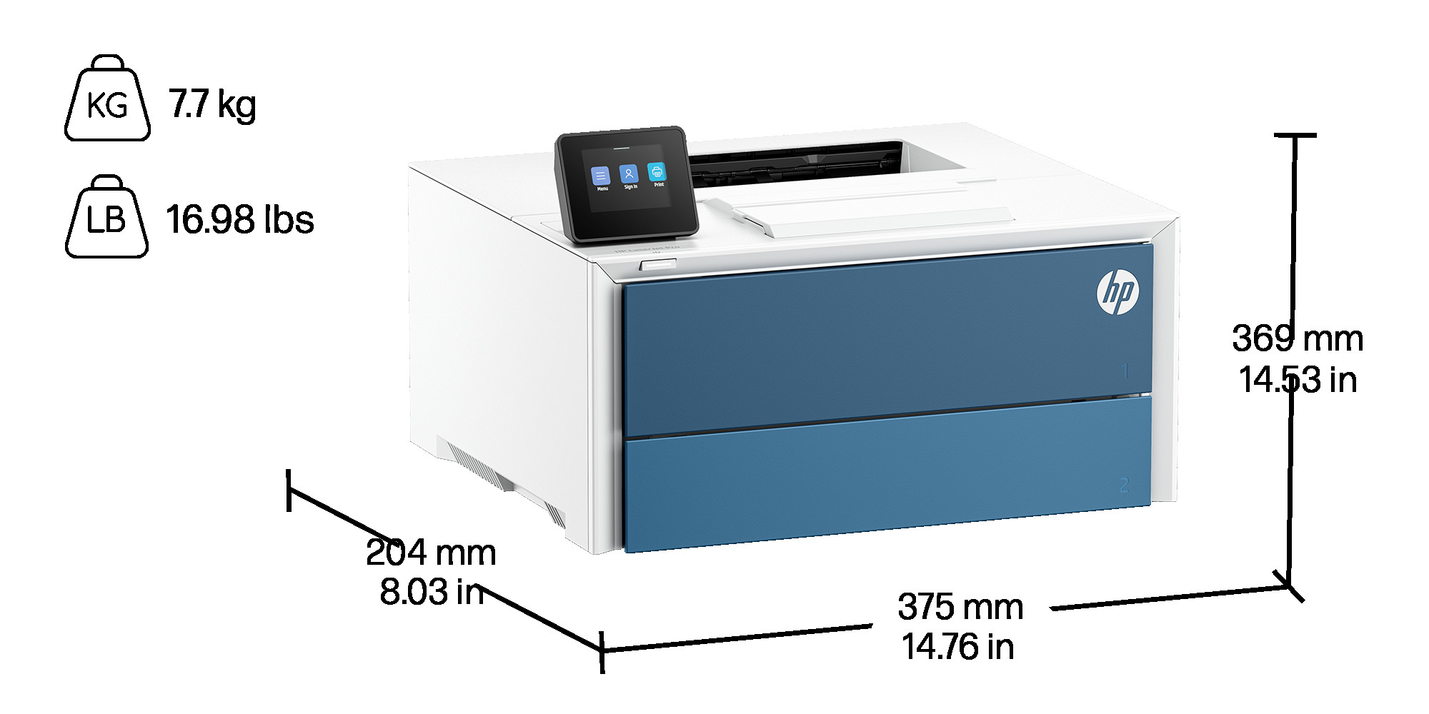 HP LaserJet Pro 4007dn mono printer
