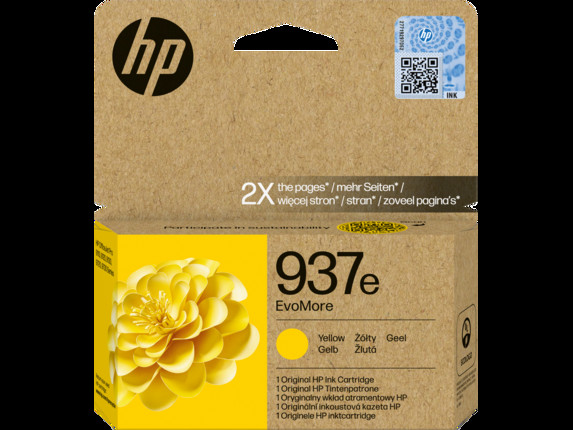 BildeHP 937e EvoMore Yellow Original Ink Cartridge