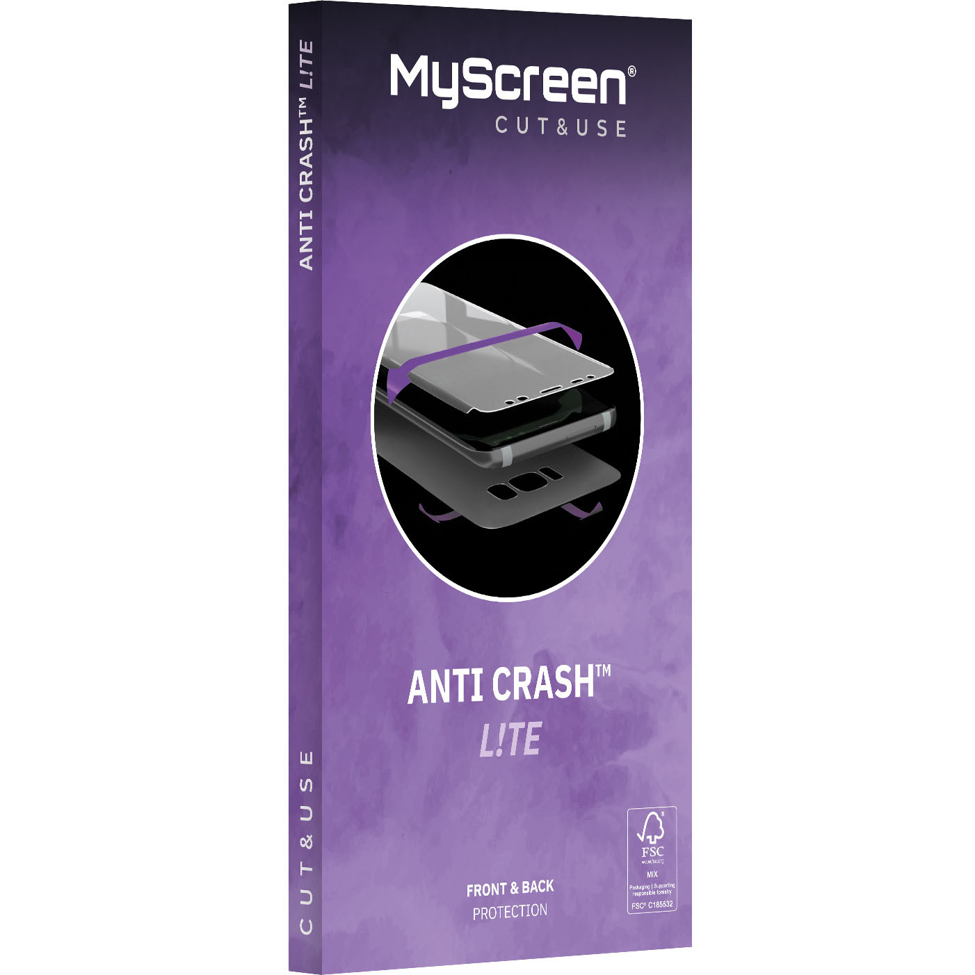 MYSCREEN NEW antiCRASCH Lite Protective Film 6,5" Dry inst