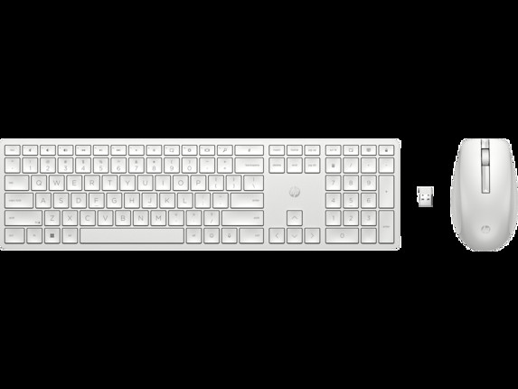 BildeHP 650 Wireless Keyboard and Mouse Combo White (Consumer)