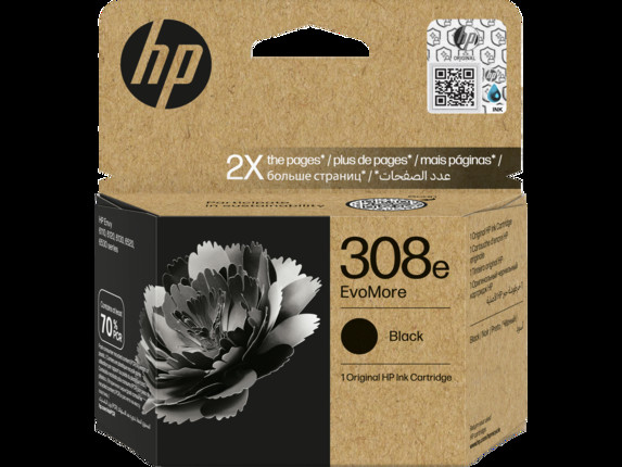 BildeHP 308e EvoMore Black Original Ink Cartridge