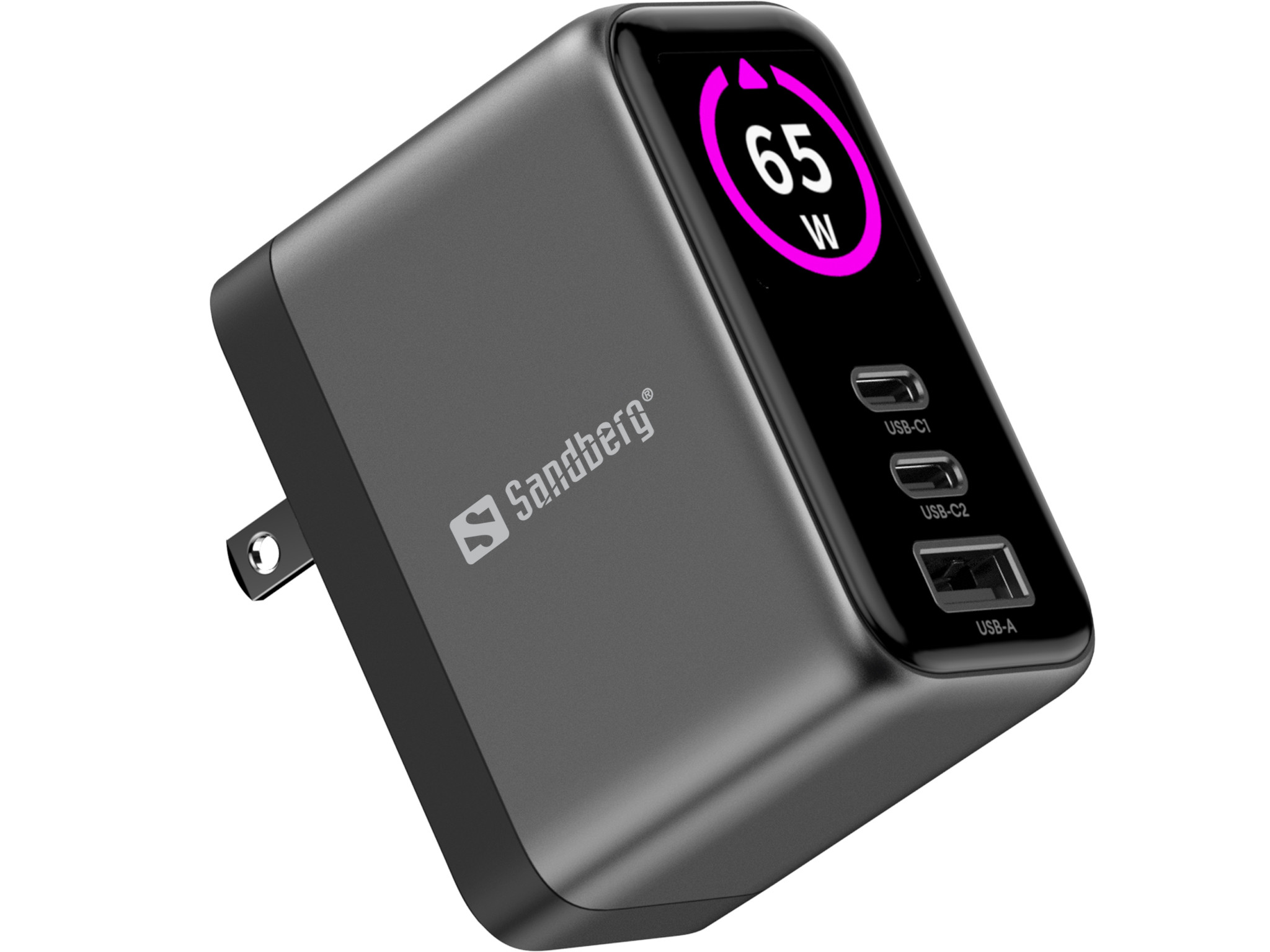 BildeSandberg Travel Charger PD65W Display